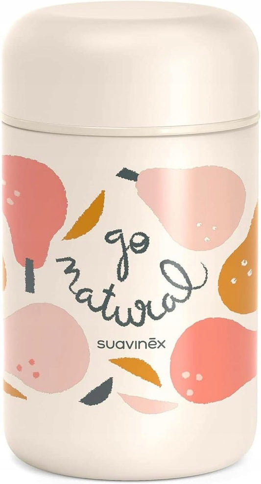 SUAVINEX Go Natural thermos per alimenti in acciaio 400 ml