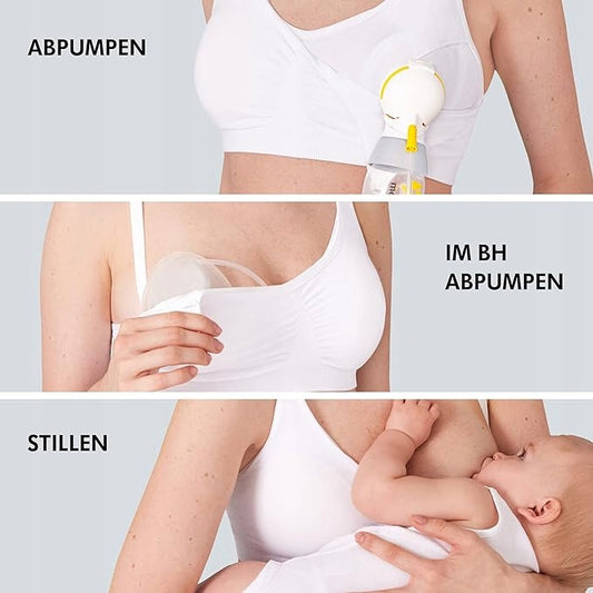 MEDELA 3 az 1-ben szoptató- és mellszívómelltartó S méretű betétekkel