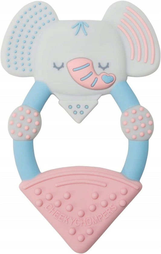 CHEEKY CHOMPERS anneau de dentition en silicone réfrigérant 7,5 x 11 cm ÉLÉPHANT DARCY