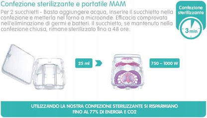 MAM COMFORT smoczek x2 2-12 msc