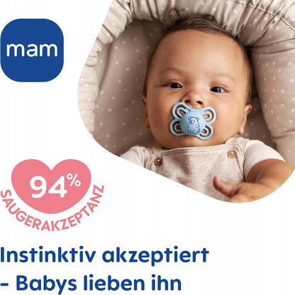 MAM Perfect nyugtató cumi, 2 db, 0–6 hónap + doboz