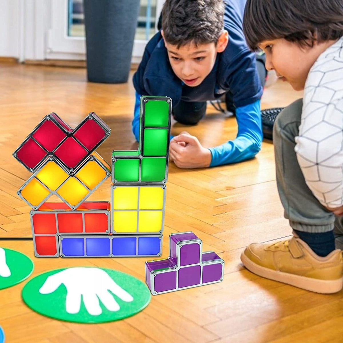 JUSTUP The Magic Block LED éjjeli lámpa 7 elem 7 szín TETRIS