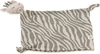 HAUCK Cuddle N Play Musselin-Schnuffeltuch 25 x 25 cm ZEBRA SAGE
