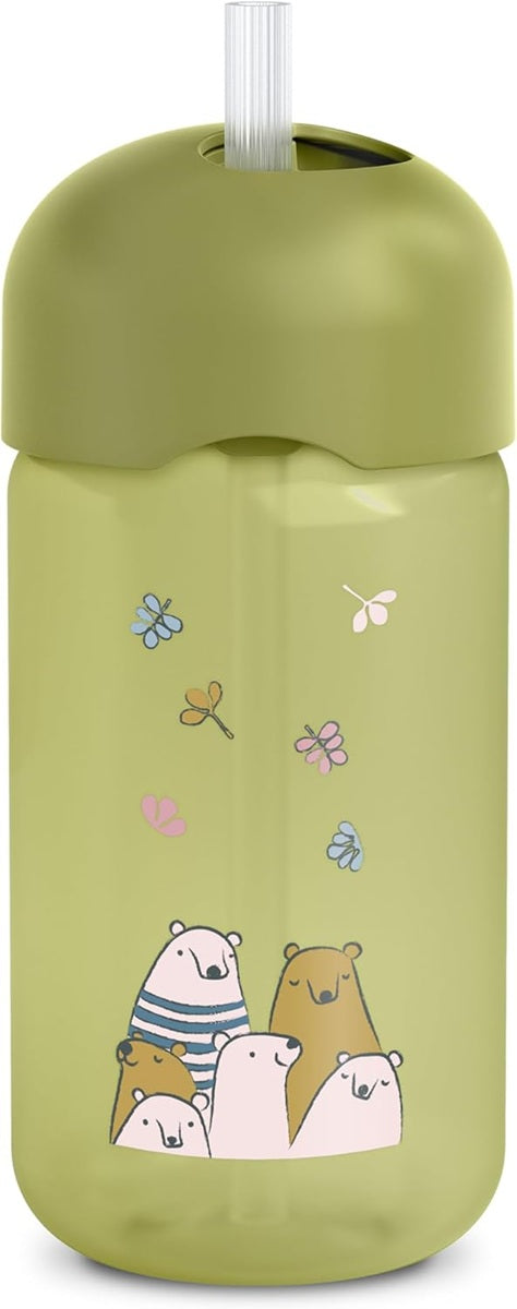 SUAVINEX Strohhalm-Trinkbecher auslaufsicher 340 ml 18 m+