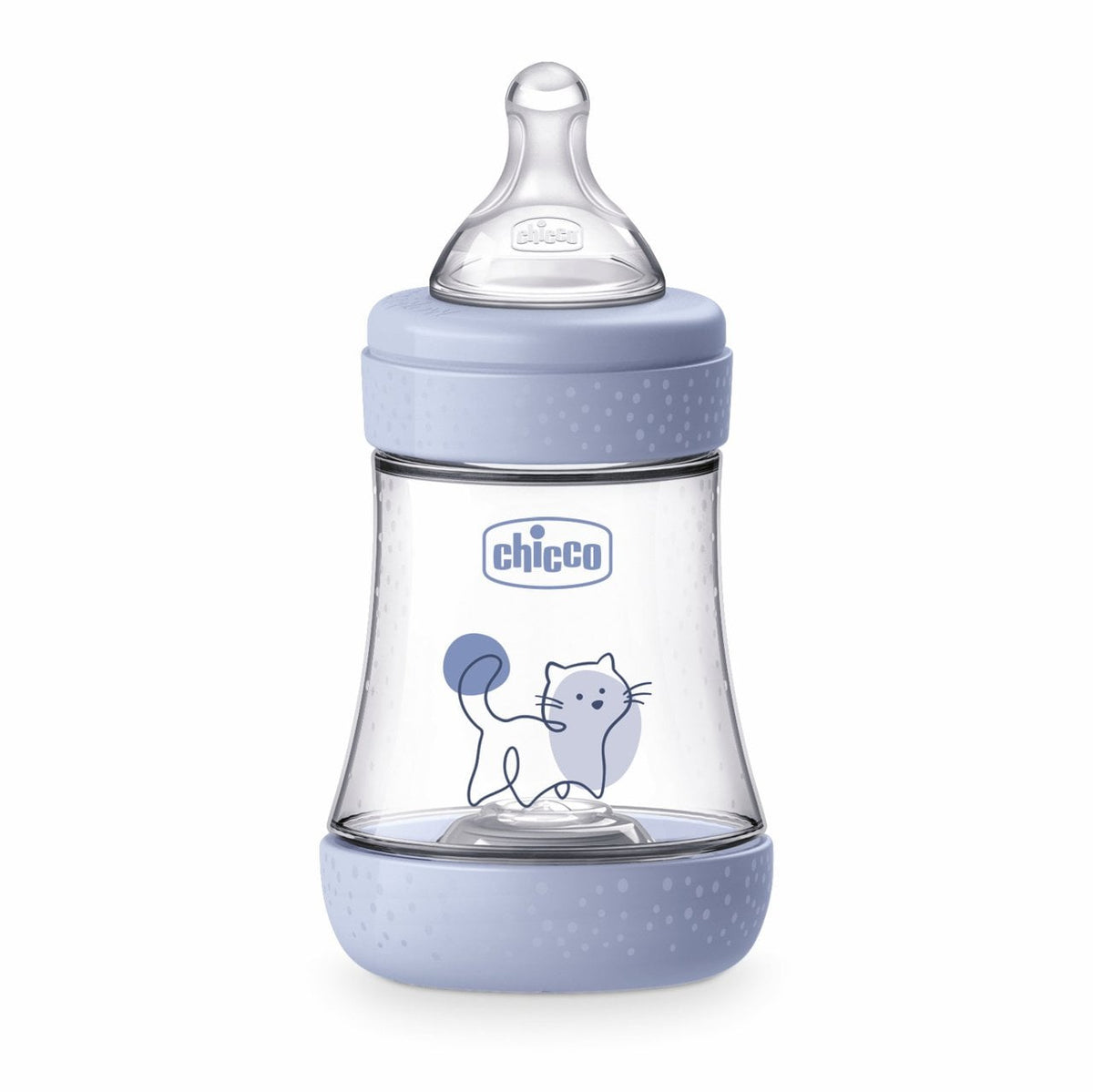 Chicco Perfect5 cumisüveg, 150 ml, lassú folyású, kék, 0m