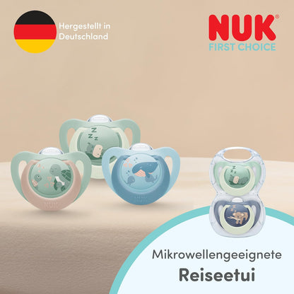 NUK First Choice szilikon nyugtatócumi, 2 db, 18–36 hónapos korig