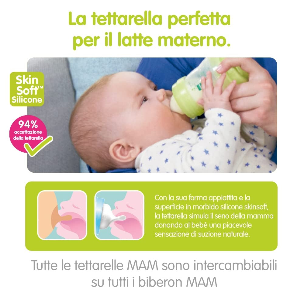 MAM Anti-Colicanti-colic bottleage 0 months+capacity 260 mlnipple size 1materials polypropylene