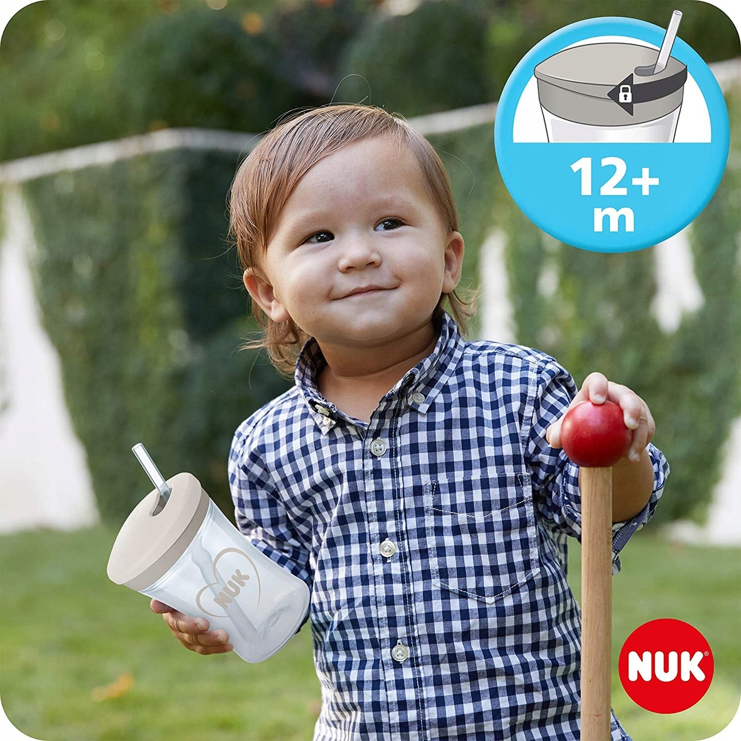 NUK drinking training set, cup + 3 spouts