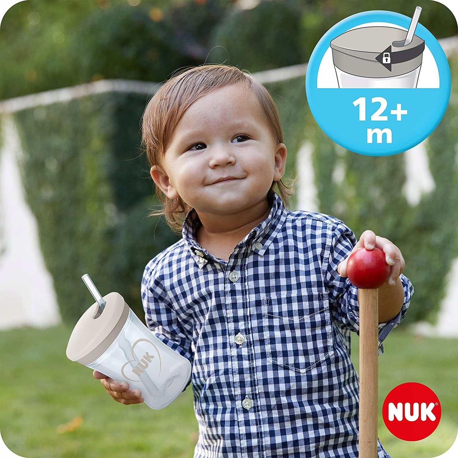 NUK drinking training set, cup + 3 spouts