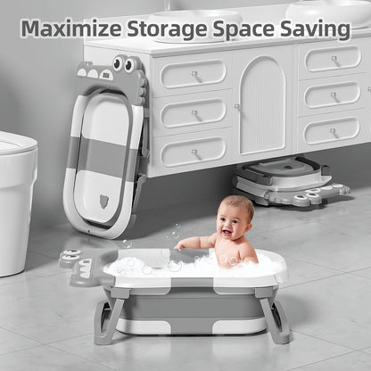 SUPERB compact baby bathtub with insert for newborns