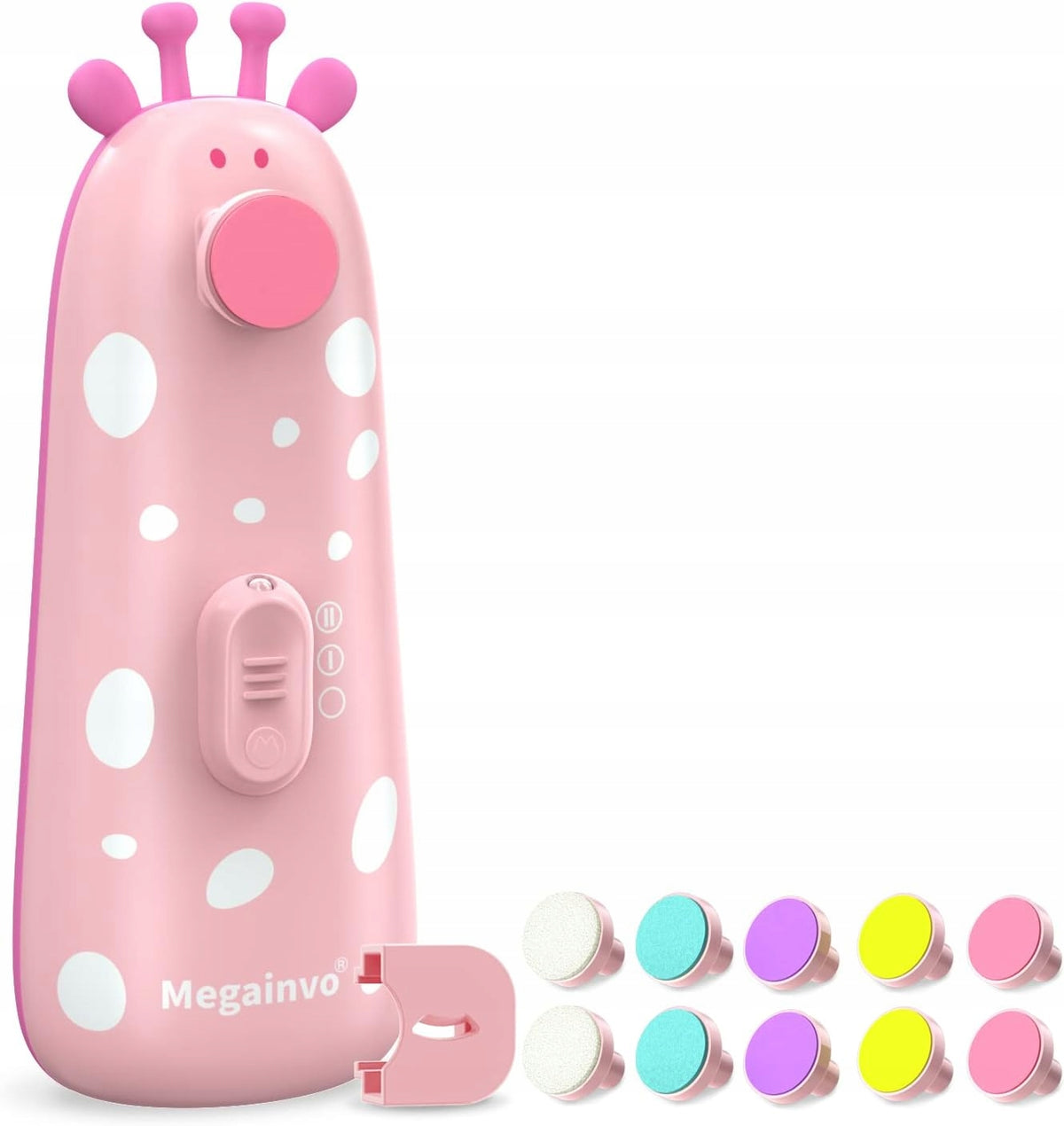 MEGAINVO lime à ongles électrique lampe LED 10 embouts