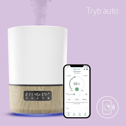 MAXI-COSI Breathe távolról vezérelhető, 24 órás üzemidejű párásító, Connected Home alkalmazás
