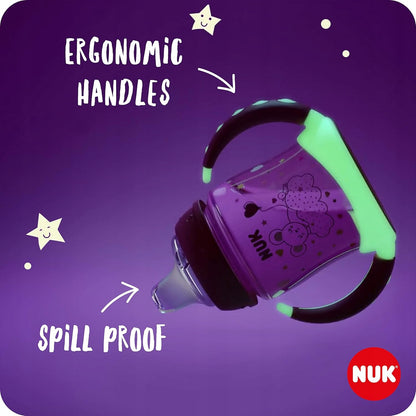 NUK Learner Cup HRNEK 150 ml ukazatel teploty SVÍTÍ VE TMĚ