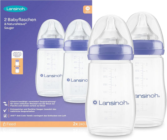 LANSINOH cumisüveg 240 ml M cumifej 2 db