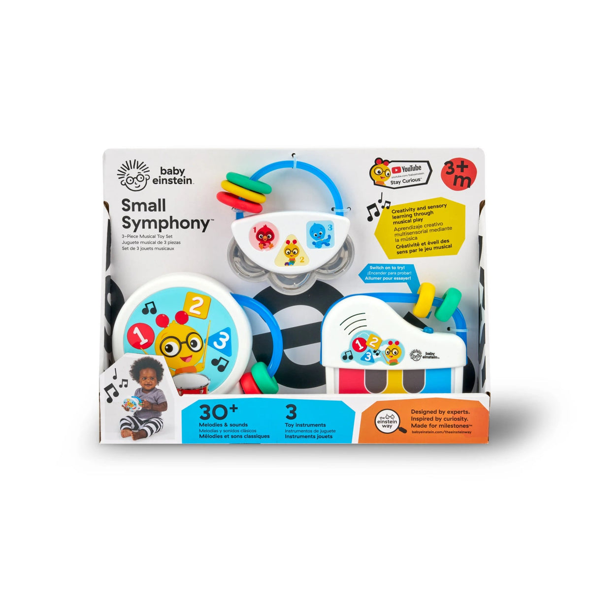 Baby Einstein Small Symphony 13075 – trzy zabawki muzyczne w opakowaniu