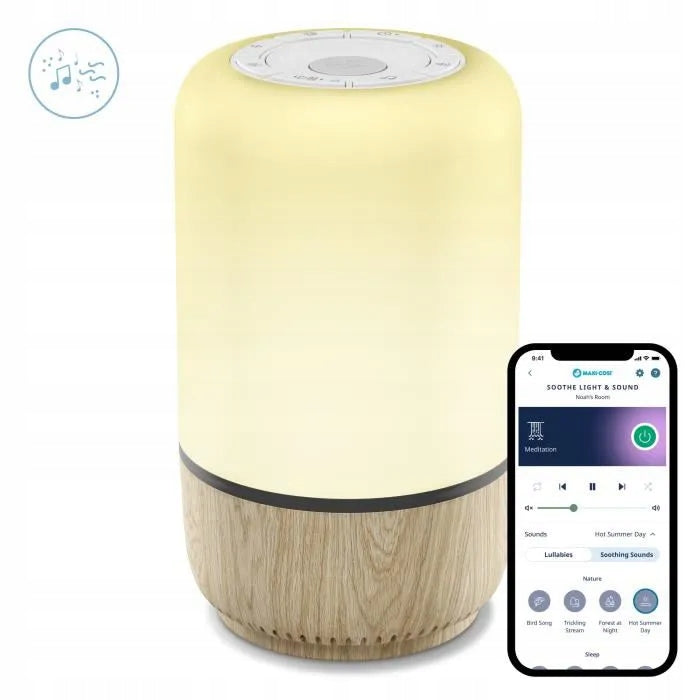 MAXI-COSI Soothe veilleuse LED avec haut-parleur application Connected Home