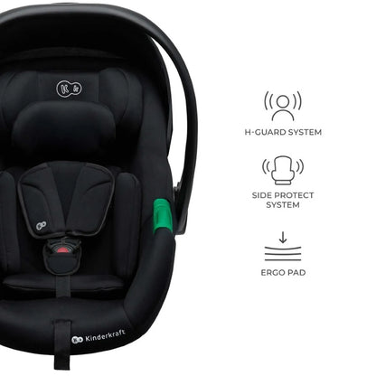 KINDERKRAFT B-TOUR 3w1 wózek wielofunkcyjny do 22kg + fotelik MINK PRO – LIGHT GREY – zdjęcie 3