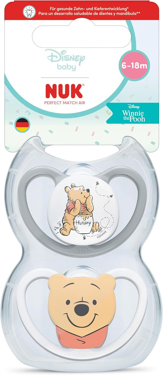 NUK Perfect Match Air nyugtatócumi 6-18 hó x2 DISNEY