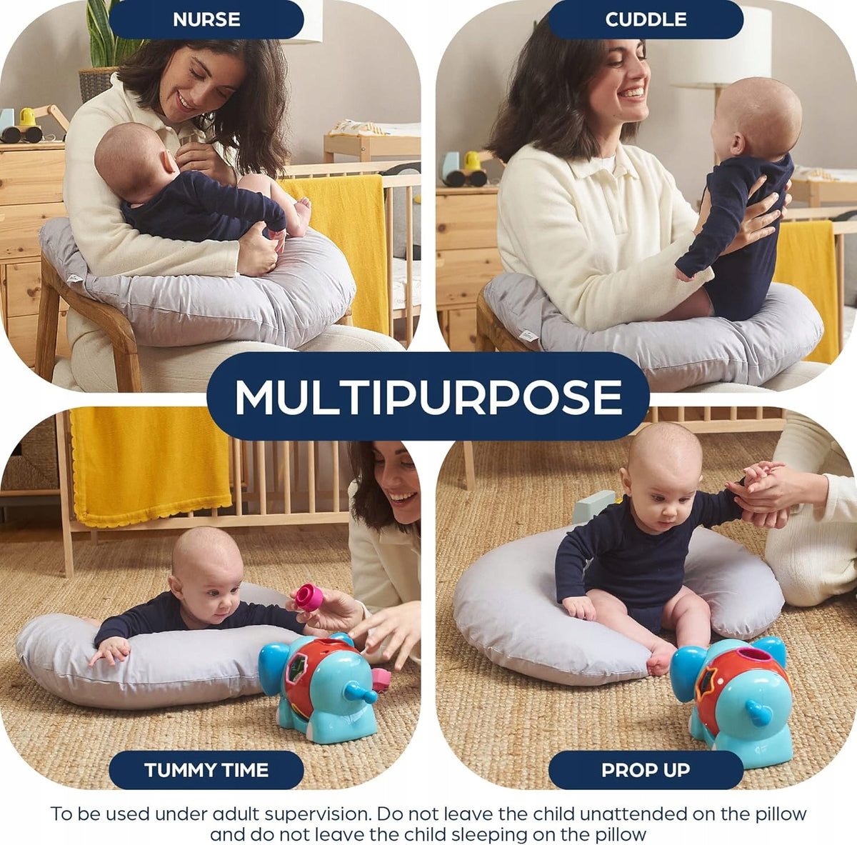 NIIMO multifunkcionális terhességi párna szoptatáshoz + huzat