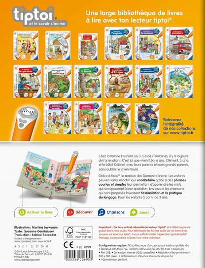 RAVENSBURGER TIPTOI interaktív tollhoz való könyv francia verzió