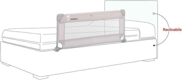 FOPPAPEDRETTI Hopla barierka zabezpieczająca do łóżka 43 x 93 cm + etui