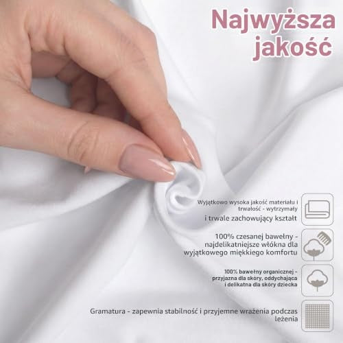 BABYBAY Deluxe Organic lepedő 89x50 cm fehér