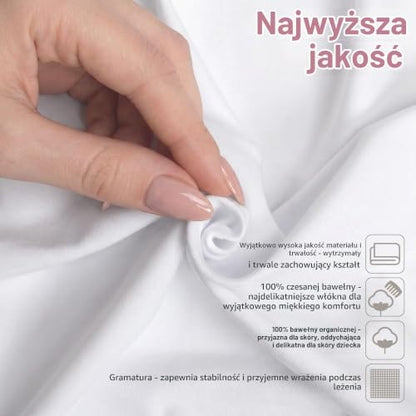 BABYBAY Deluxe Organic lepedő 89x50 cm fehér