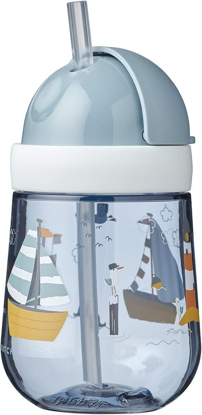 MEPAL Straw Cup szívószálas itatópohár, csepegésmentes, 9 hó+, 300 ml, TENGER