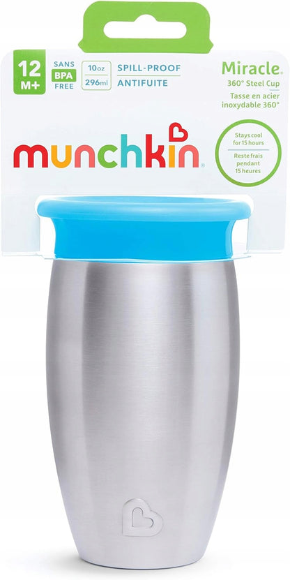 MUNCHKIN Miracle vaso 360 6m+ 296ml acero inoxidable