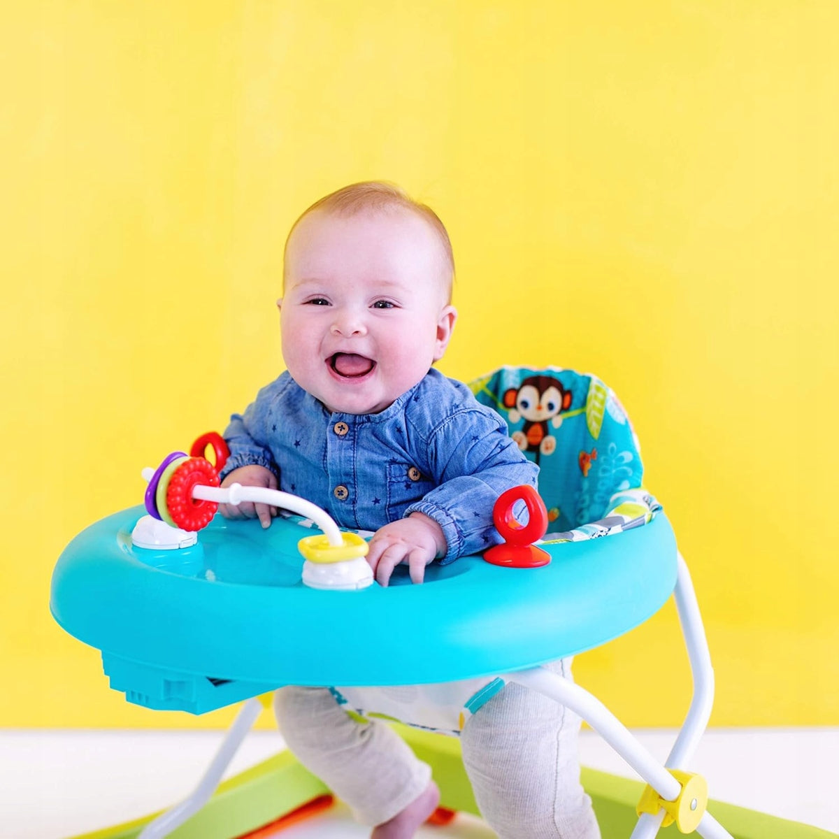 Bright Starts Giggling Safari chodzik regulowany 6m+