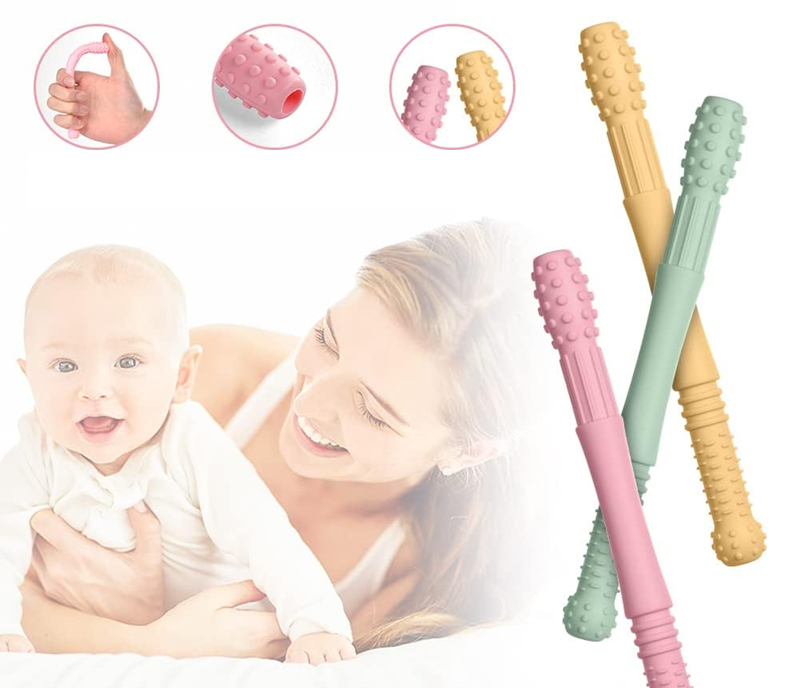 VICLOON οδοντοφυΐα σιλικόνης 4 τεμάχια + 4 βούρτσες καθαρισμού 17 cm