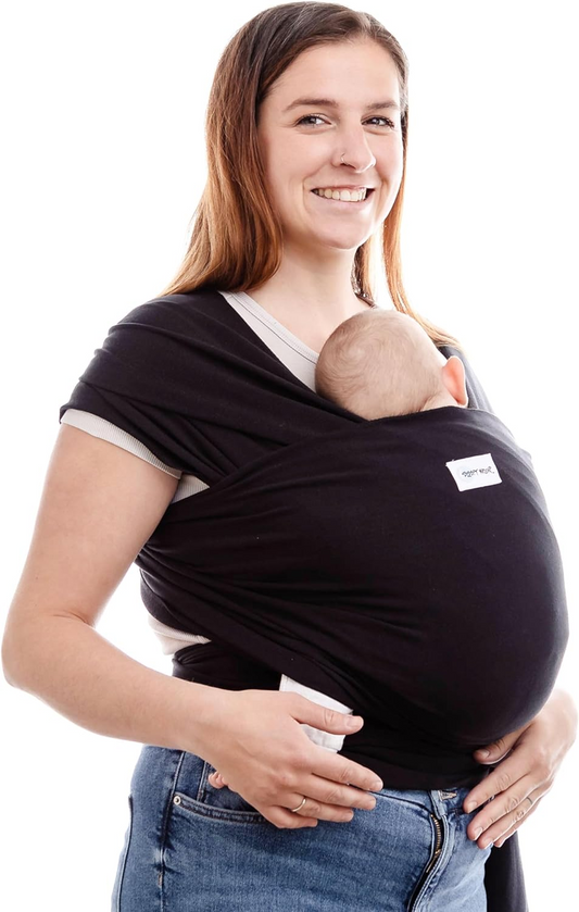 SLEEPY WRAPbaby slingcolour blackweight range - 3.2 - 16 kgmaterial 95% cotton, 5% elastanewashable up to