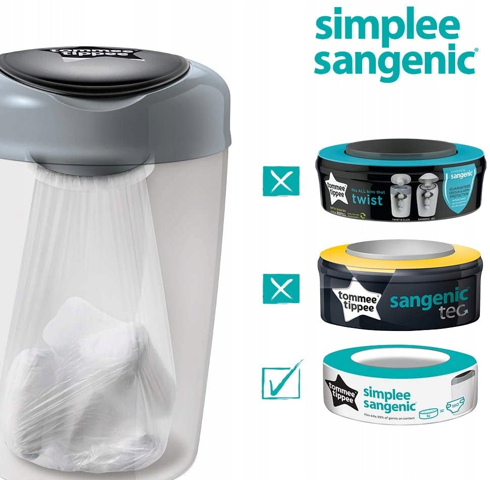 TOMMEE TIPPEE SIMPLEE SANGENIC utántöltő x6