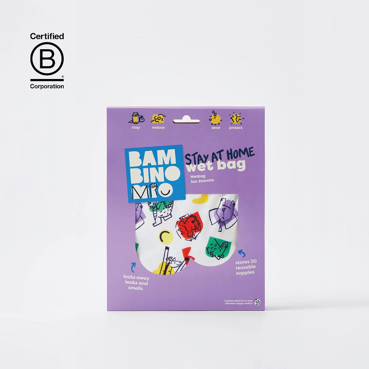 BAMBINO MIO nagyméretű nedvespelenka-tartó táska, Wetbag