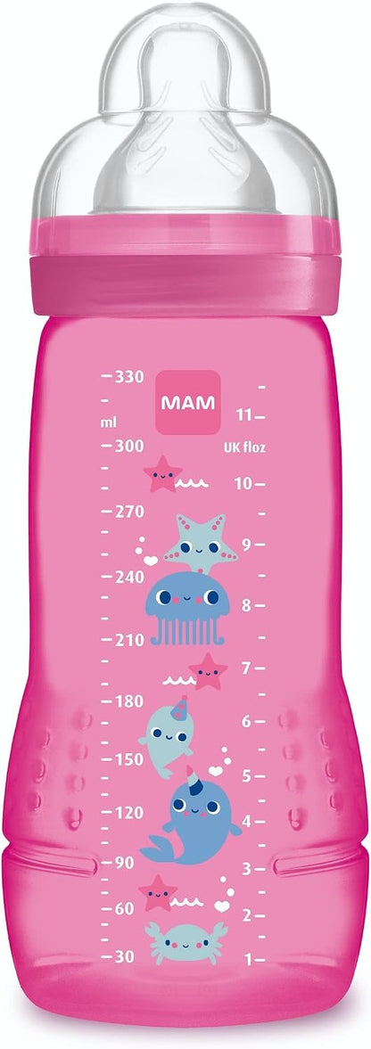 MAM Easy Active butelka 330 ml, smoczek 3, 4 m+ Morskie