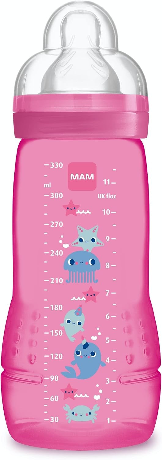MAM Easy Active fles 330 ml, speen 3, vanaf 4 mnd. Maritiem