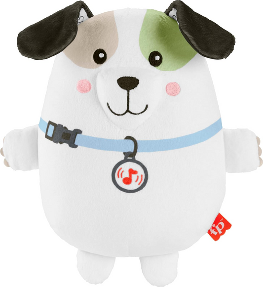 FISHER-PRICE Snuga Puppy plyšová hračka s melodiemi a vibracemi ŠTĚNĚ 18 cm