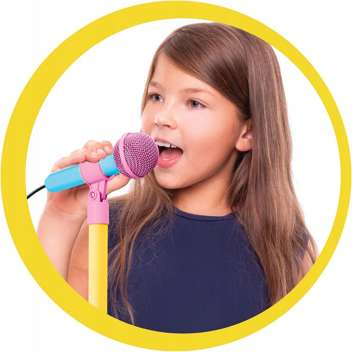 GIOCHI PREZIOSI Me Contro Te microfono e supporto 120 cm canzone LINGUA ITALIANA