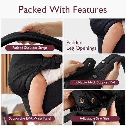 MOMCOZY adjustable baby carrier for newborns and infants, 3–20 kg