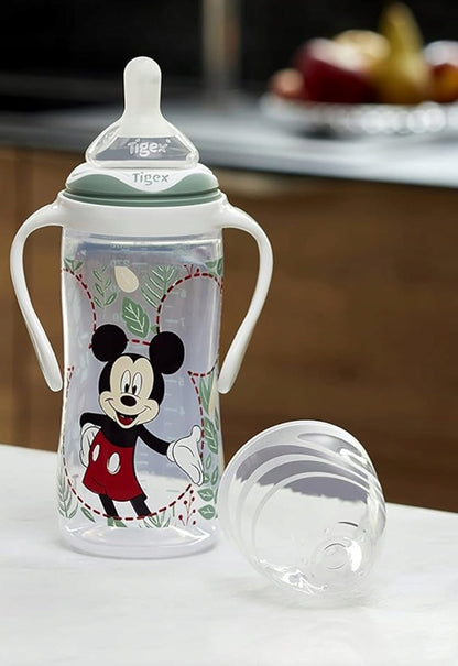 TIGEX Botella Mickey Mouse con 3 velocidades de flujo 6 m+ 300 ml