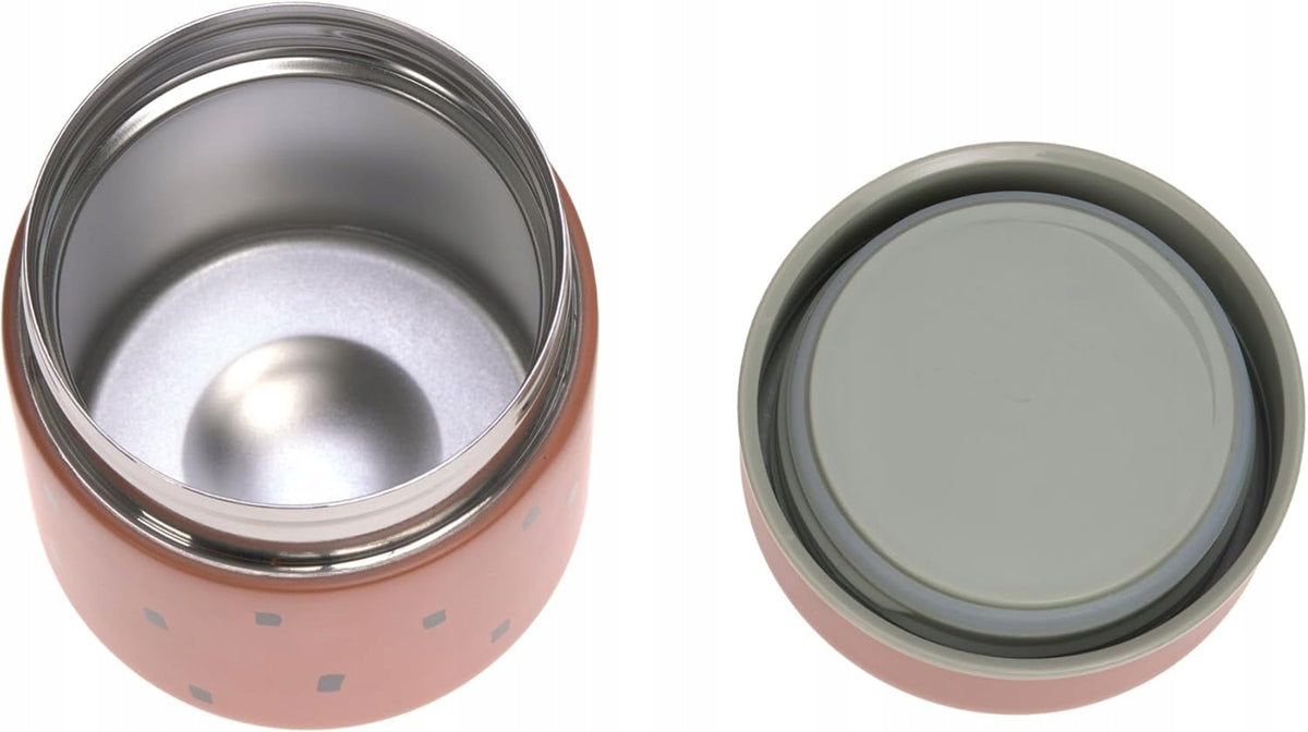 LÄSSIG Food Jar Happy Prints Rozsdamentes acél LUNCH TERMOS 350 ml