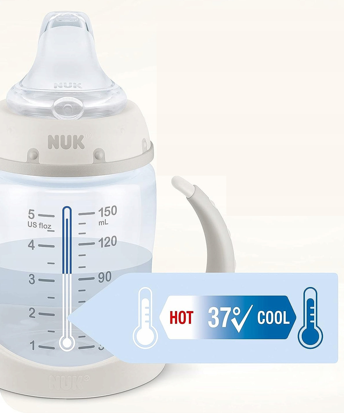 NUK Learner Cup POHÁR 150 ml s indikátorom teploty