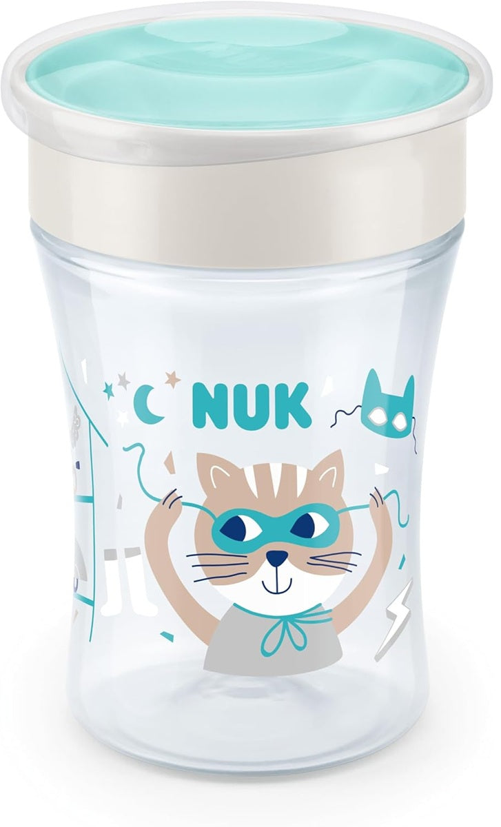 NUK Magic Cup csőrös csöpögésmentes pohár 360°-os, 230 ml, 8 hónapos kortól