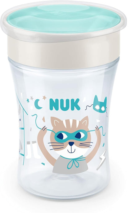 NUK Magic Cup csőrös csöpögésmentes pohár 360°-os, 230 ml, 8 hónapos kortól