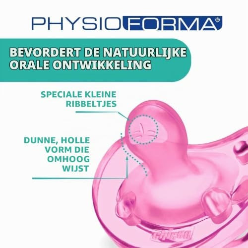 Chicco Physioforma Soft rózsaszín szilikon cumi 0-6 hó