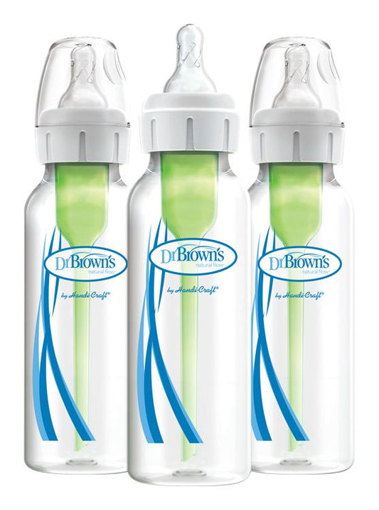 Dr.Brown's antikólikus Options+ keskeny nyakú műanyag cumisüveg 3 x 250 ml
