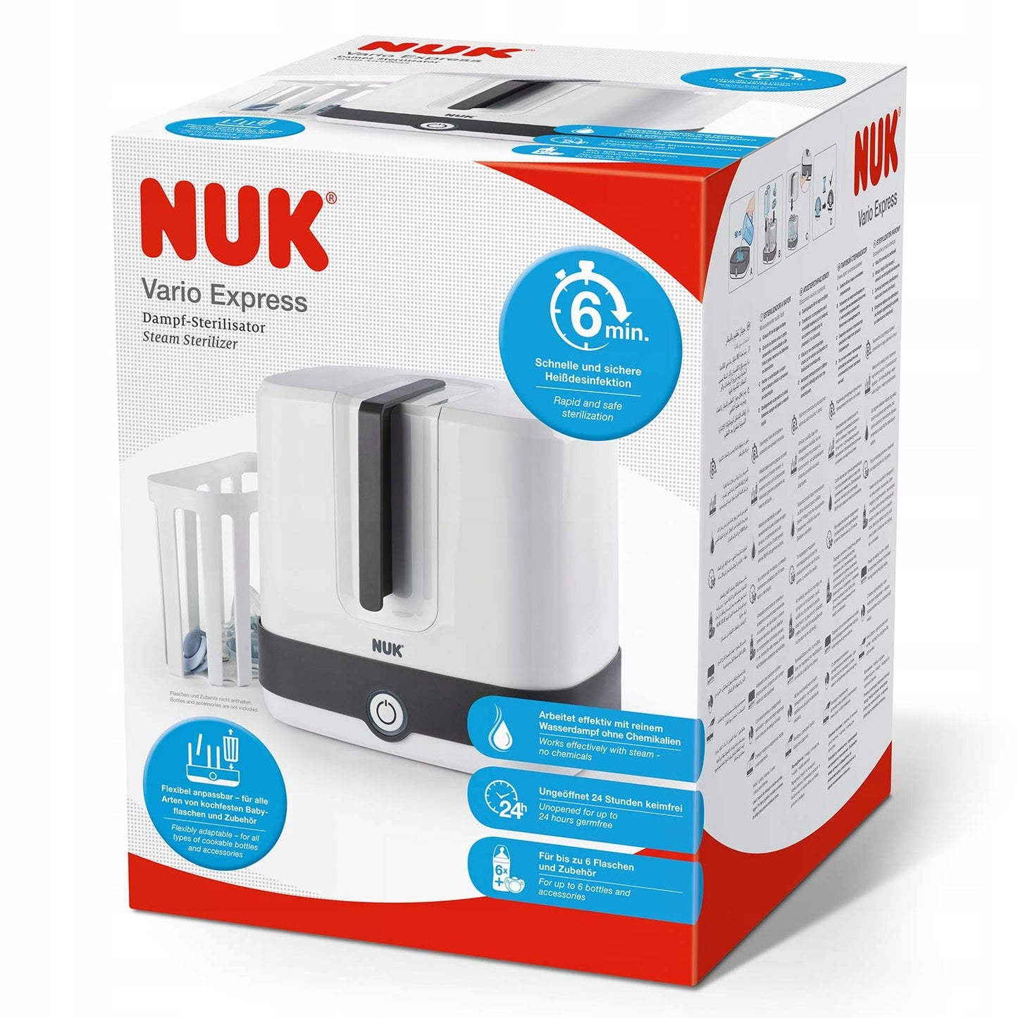 NUK Vario Express 6 perces gőzsterilizáló