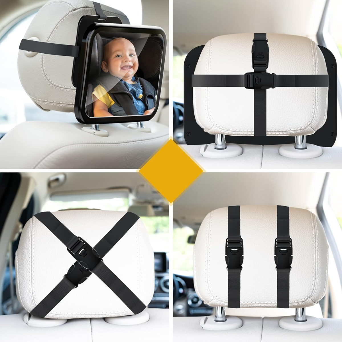 AKAPOLA specchietto retrovisore auto per osservare il bambino 360°