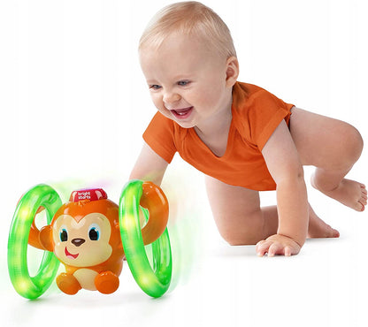 BRIGHT STARTS scimmietta ROLL&GLOW luce suono