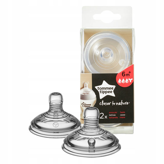 TOMMEE TIPPEE dudlík na láhev CLOSER TO NATURE 6m+ x2
